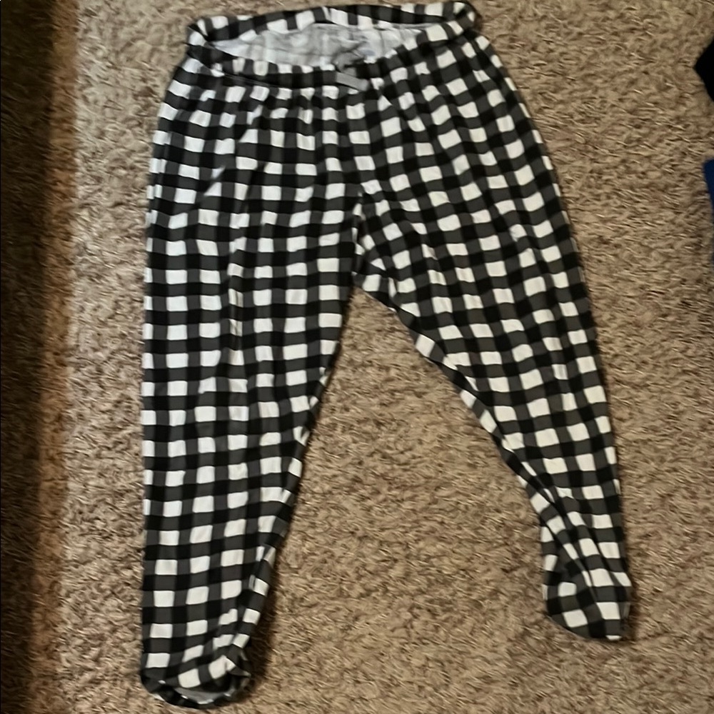 Black and White Checkered Pants